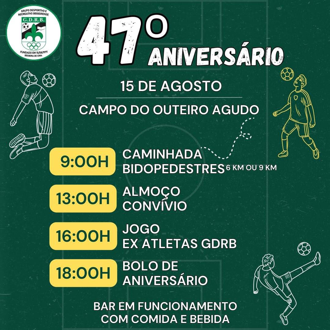 Imagem 47º Aniversário do Grupo Desportivo e Recreativo Bidoeirense - 15 agosto