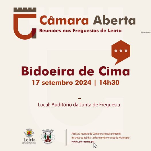 Imagem Câmara aberta - Reunião da CML na freguesia da Bidoeira