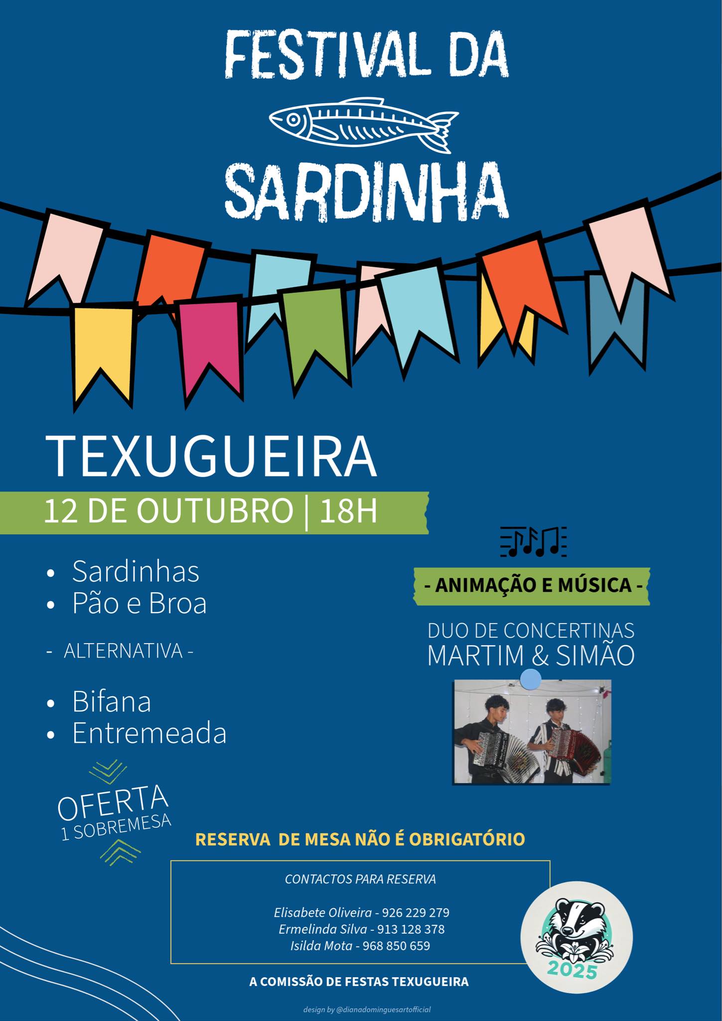 Imagem Festival da Sardinha - Comissão de Festas da Texugueira 2025