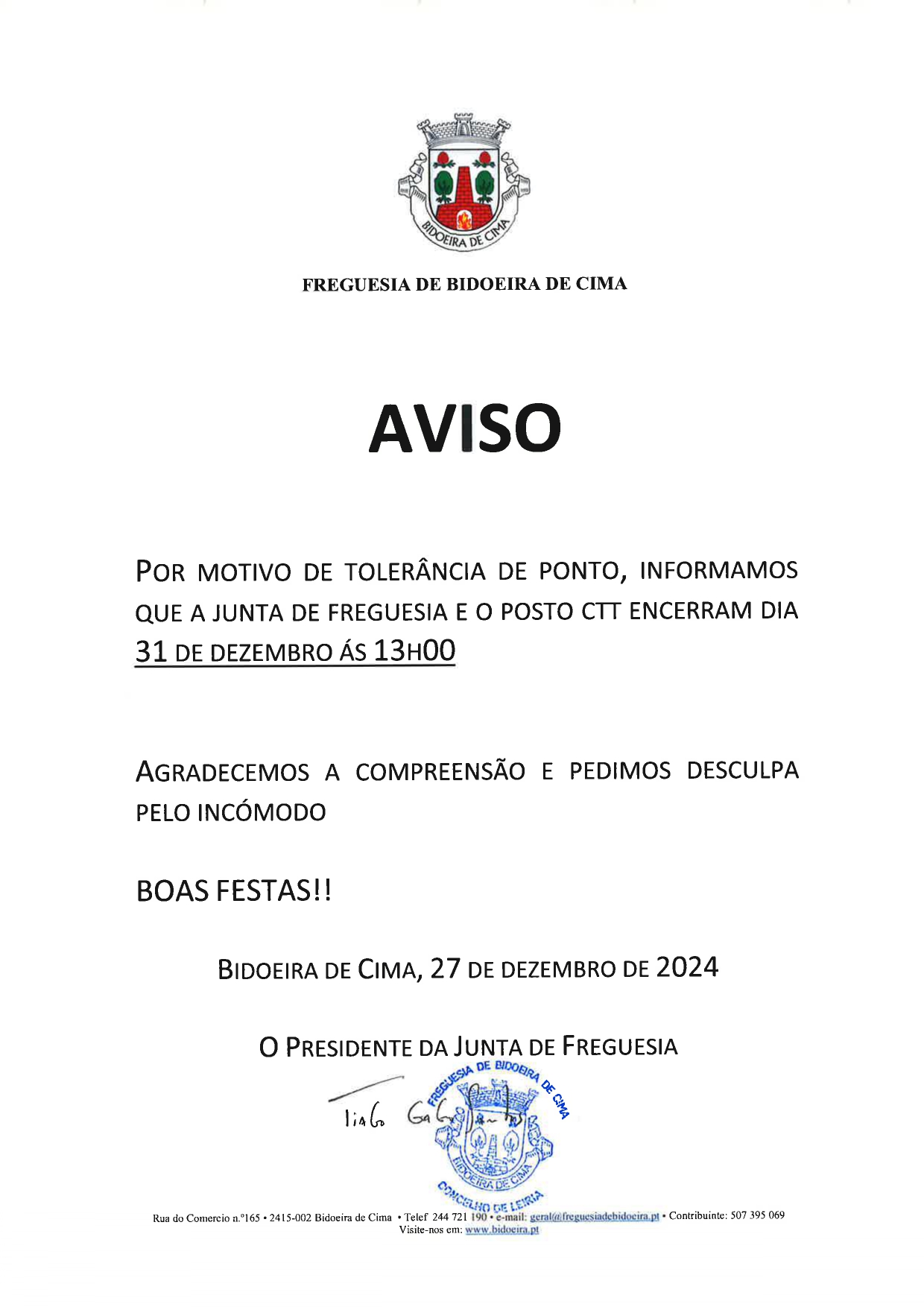 Imagem Encerramento JF - 31 dezembro - a partir das 13h00