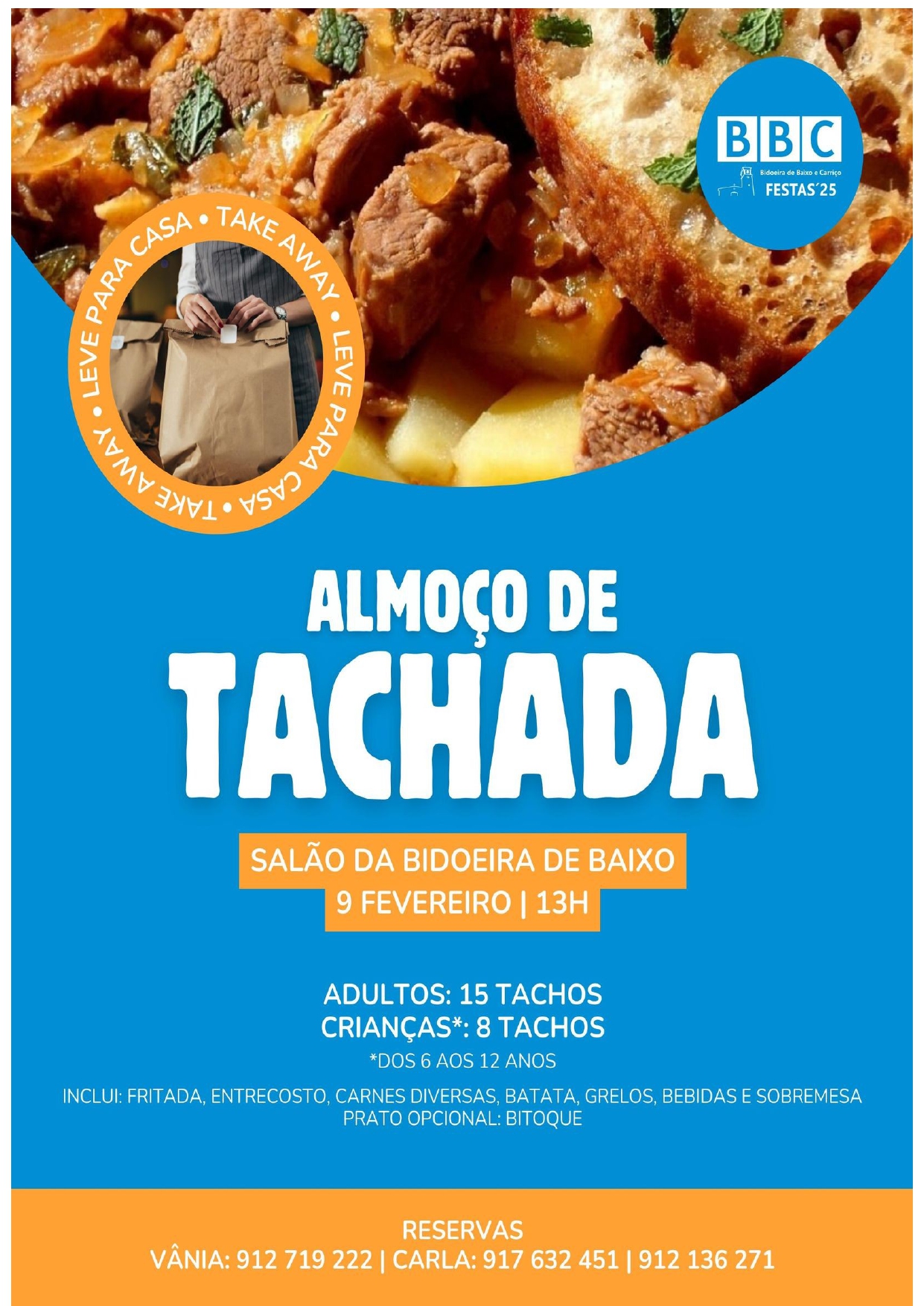 Imagem Almoço tachada - Comissão de Festas BBC