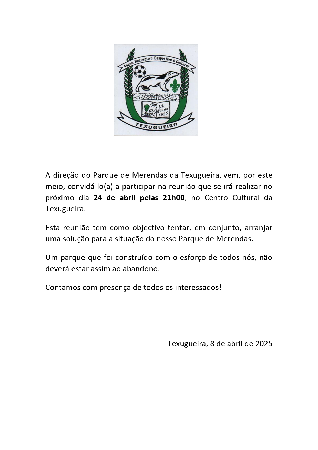 Imagem Parque de merendas Texugueira - Reunião