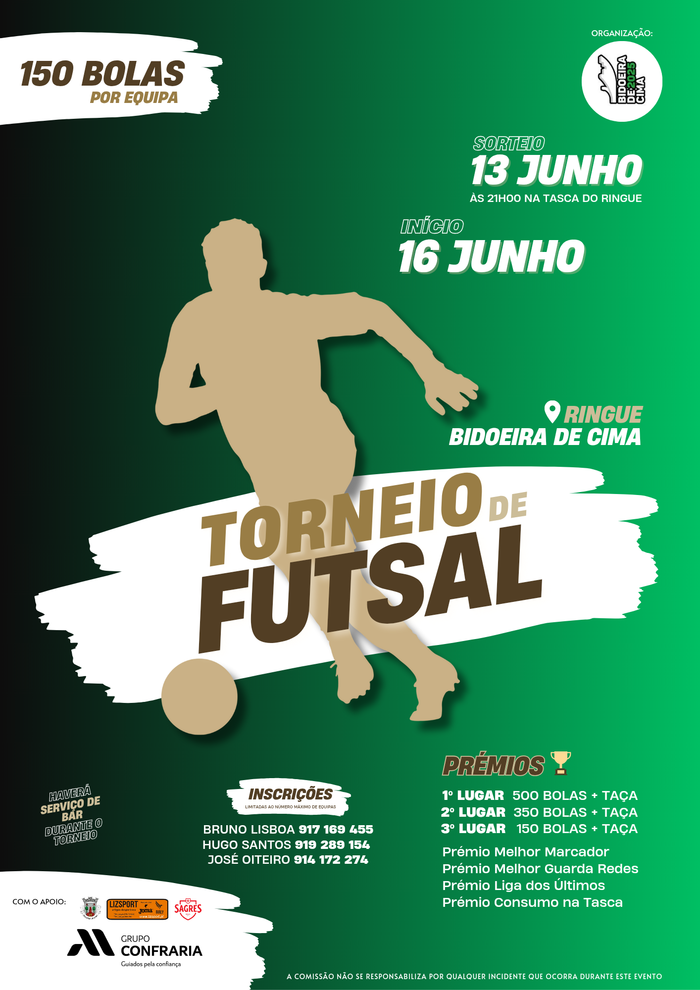 Imagem Torneio de futsal - Comissão de festas da Bidoeira de Cima