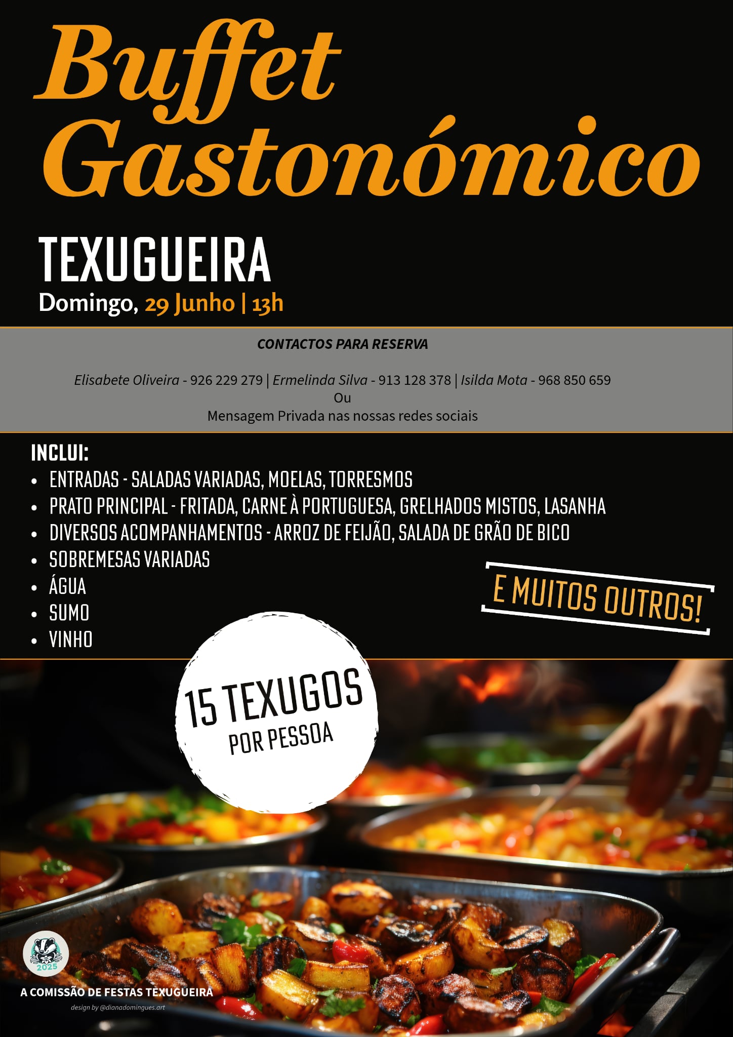Imagem Buffet gastronómico - Comissão de festa da Texugueira