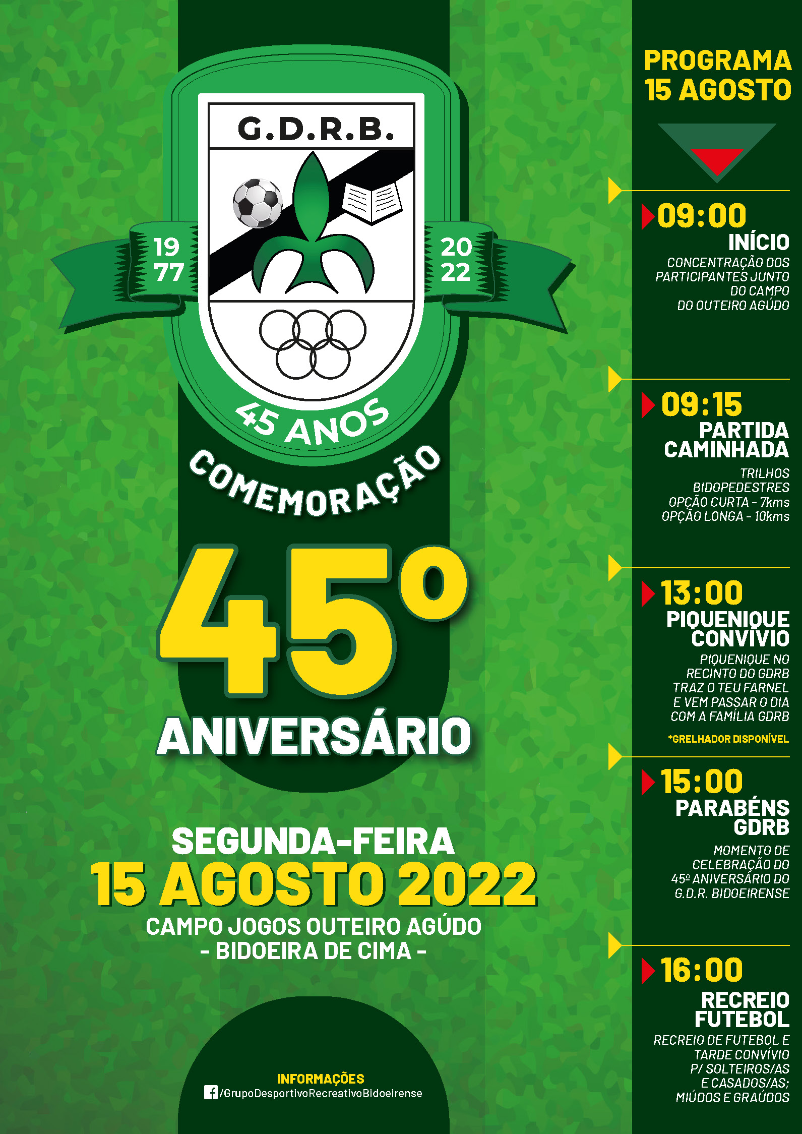 Imagem 45º Aniversário GDRB