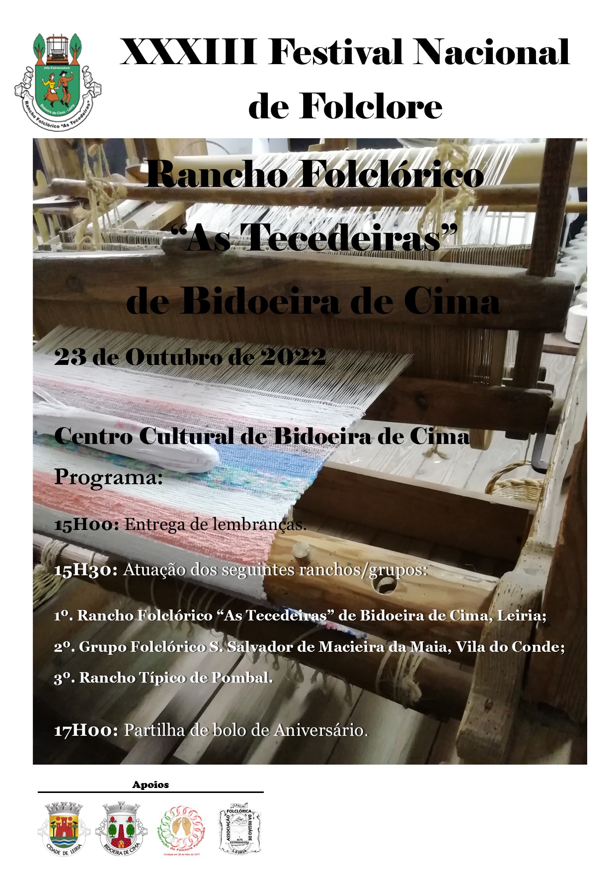 Imagem XXXIII Festival Nacional de Folclore - Rancho Folclórico "As Tecedeiras" de Bidoeira de Cima