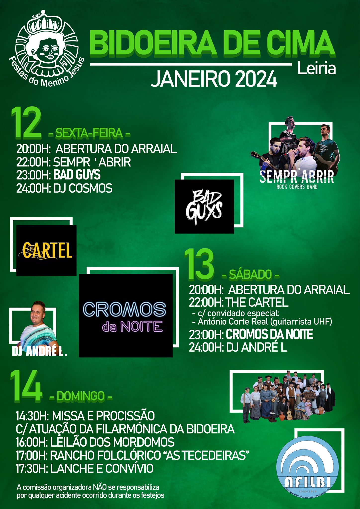 Imagem Festa em Honra do Menino Jesus - 12, 13 e 14 de janeiro 2024