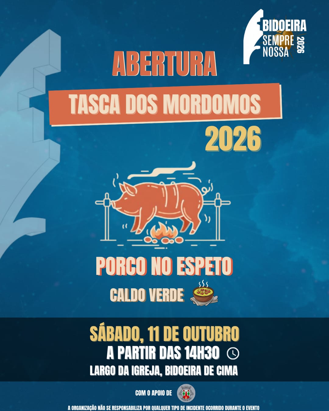 Notícia Abertura da Tasca - Comissão festas Bidoeira de Cima - 11 outubro