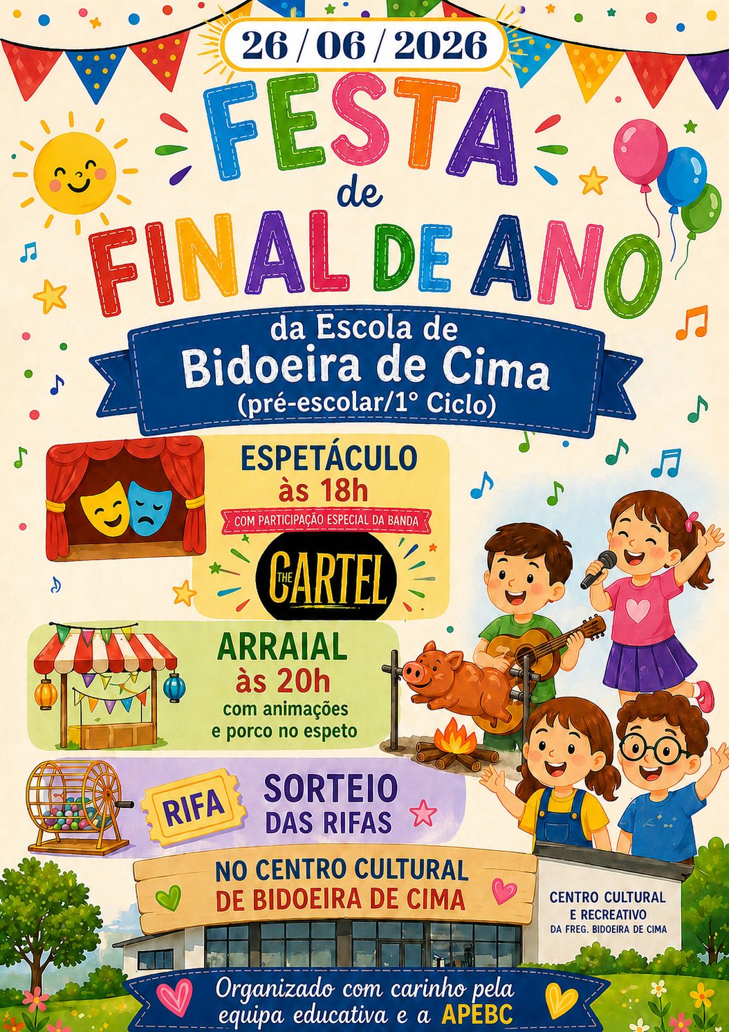 Notícia APEBC - Festa encerramento Ano letivo