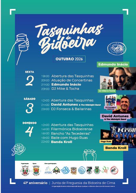 Notícia Tasquinhas da Bidoeira - 2 a 4 outubro
